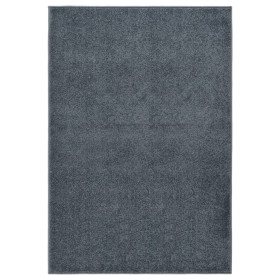 Alfombra de pelo corto gris antracita 160x230