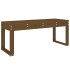 Banco de jardín madera maciza de pino marrón miel 110x38x45