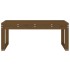 Banco de jardín madera maciza de pino marrón miel 110x38x45