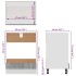 Armario de horno cocina madera ingeniería gris 60x46x81,5