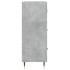 Aparador de madera de ingeniería gris hormigón 69,5x34x90