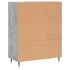 Aparador de madera de ingeniería gris hormigón 69,5x34x90