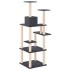 Rascador para gatos con postes de sisal gris oscuro 153