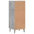 Aparador de madera contrachapada gris hormigón 34,5x34x90