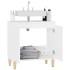 Armario para lavabo madera contrachapada blanco 58x33x60