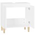 Armario para lavabo madera contrachapada blanco 58x33x60