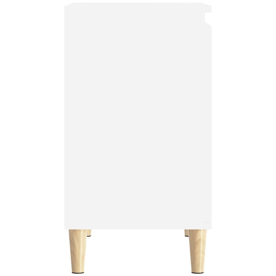 Armario para lavabo madera contrachapada blanco 58x33x60