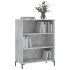 Estantería madera de ingeniería gris hormigón 69,5x32,5x90