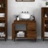 Armario de baño madera contrachapada marrón roble 65x33x60
