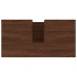 Armario de baño madera contrachapada marrón roble 65x33x60