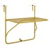Mesa de balcón acero dorado 60x40