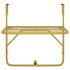Mesa de balcón acero dorado 60x40