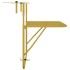 Mesa de balcón acero dorado 60x40