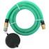 Manguera de succión con conectores de latón PVC verde 29 mm 7
