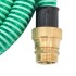 Manguera de succión con conectores de latón PVC verde 29 mm 7
