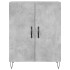 Aparador de madera de ingeniería gris hormigón 69,5x34x90