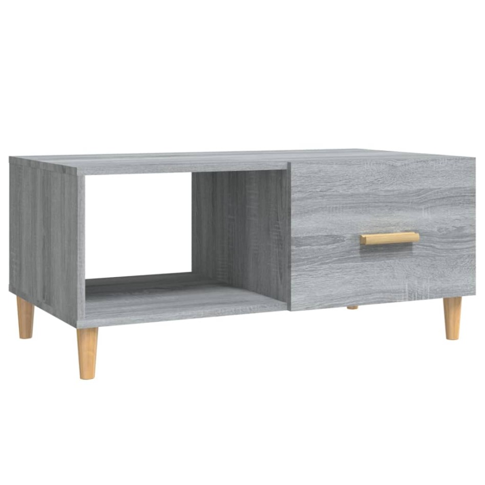Mesa de centro madera de ingeniería gris Sonoma 89,5x50x40