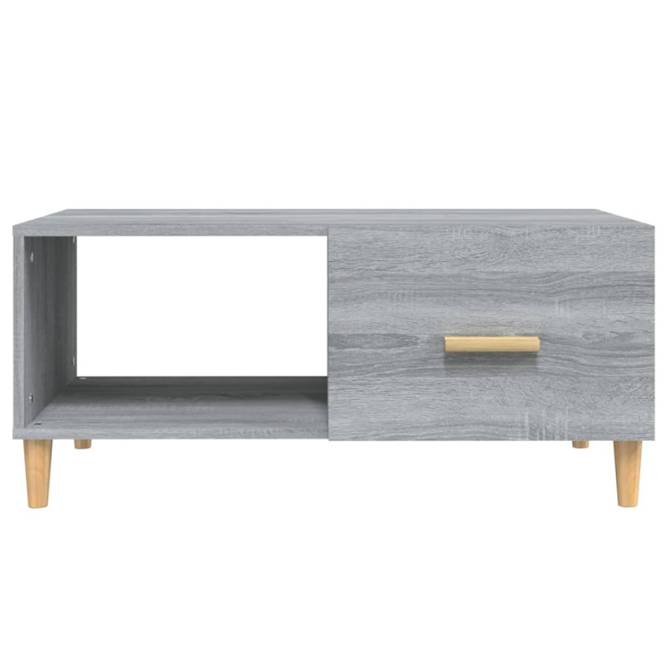 Mesa de centro madera de ingeniería gris Sonoma 89,5x50x40