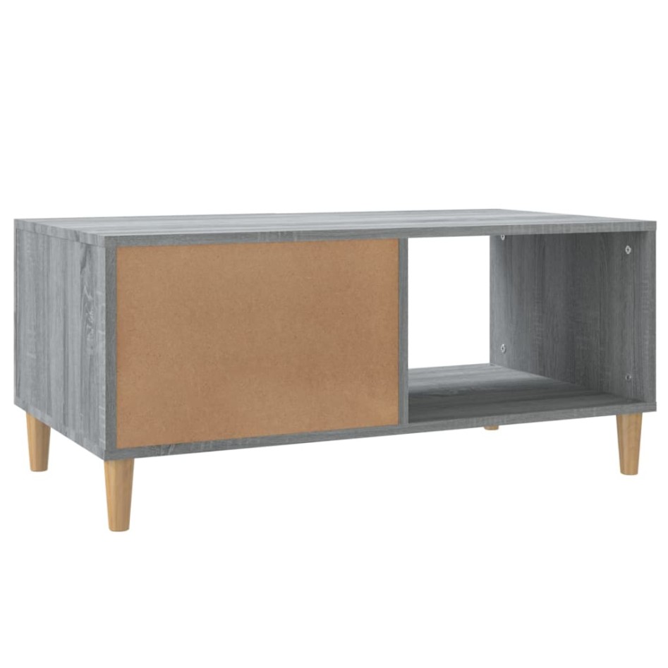Mesa de centro madera de ingeniería gris Sonoma 89,5x50x40