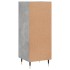 Aparador de madera contrachapada gris hormigón 34,5x34x90