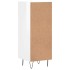 Aparador de madera contrachapada blanco brillante 34,5x34x90