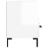Mueble de TV madera contrachapada blanco brillo 80x36x50