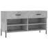 Banco zapatero madera de ingeniería gris hormigón 102x35x55