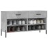 Banco zapatero madera de ingeniería gris hormigón 102x35x55