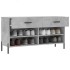 Banco zapatero madera de ingeniería gris hormigón 102x35x55