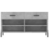 Banco zapatero madera de ingeniería gris hormigón 102x35x55