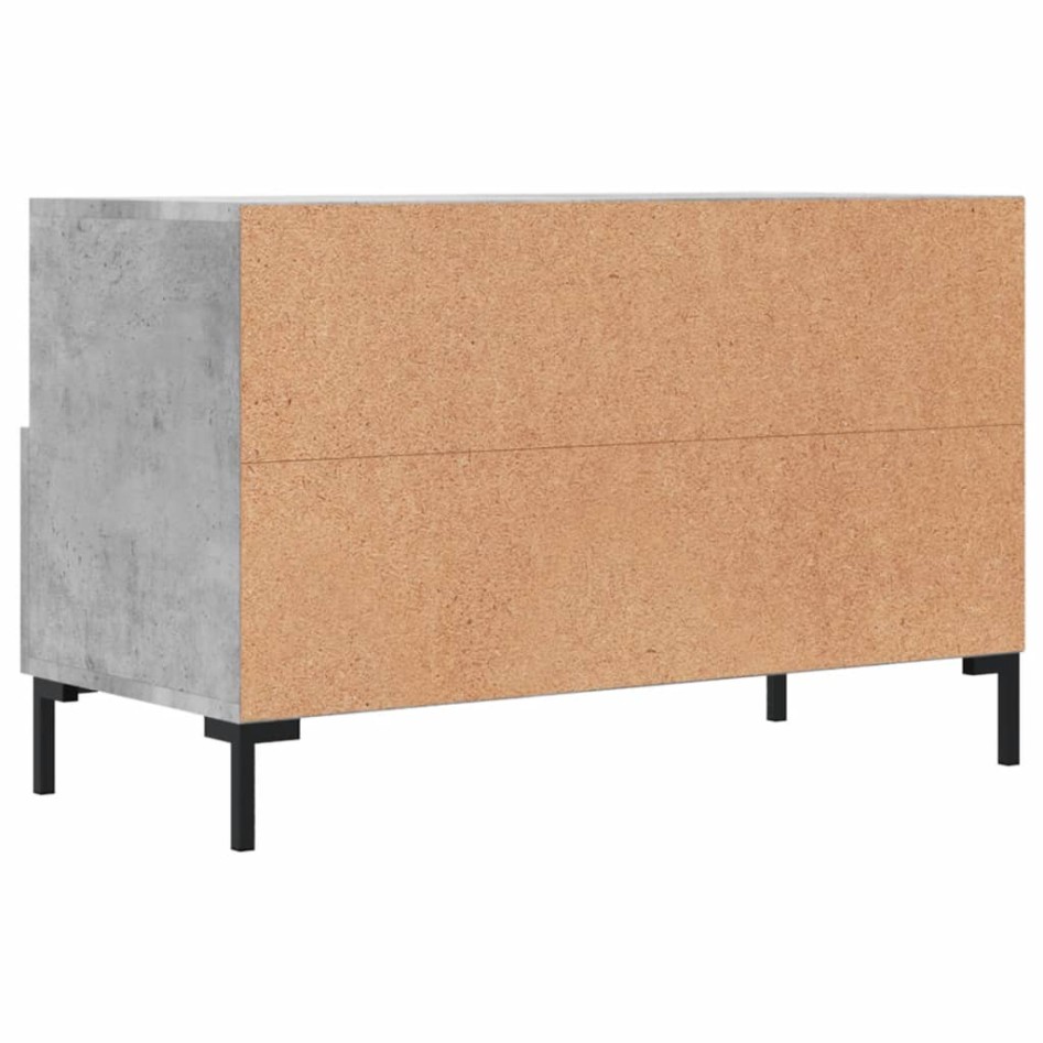 Mueble para TV madera contrachapada gris hormigón 80x36x50