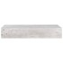 Estante de pared con cajón 2 uds MDF gris hormigón