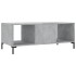 Mesa de centro madera contrachapada gris hormigón 102x50x40