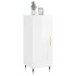Aparador de madera contrachapada blanco brillante 34,5x34x90