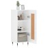 Aparador de madera contrachapada blanco brillante 34,5x34x90