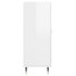 Aparador de madera contrachapada blanco brillante 34,5x34x90