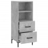 Aparador de madera contrachapada gris hormigón 34,5x34x90