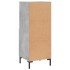 Aparador de madera contrachapada gris hormigón 34,5x34x90