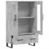 Aparador alto madera de ingeniería gris hormigón 69,5x31x115
