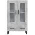 Aparador alto madera de ingeniería gris hormigón 69,5x31x115