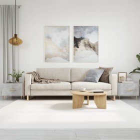 Mesa de centro 2 uds madera ingeniería gris hormigón