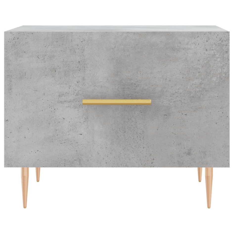 Mesa de centro 2 uds madera ingeniería gris hormigón