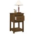 Mesitas de noche 2 uds madera de pino marrón miel 40x35x61,5
