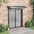 Marquesina de puerta PC negro 200x100