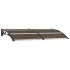 Marquesina de puerta PC negro 200x100
