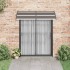 Marquesina de puerta PC negro 200x100