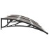 Marquesina de puerta PC negro 200x100