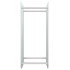 Leñero de vidrio templado blanco 40x35x100