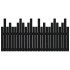 Cabecero de cama de pared madera maciza pino negro 166x3x80