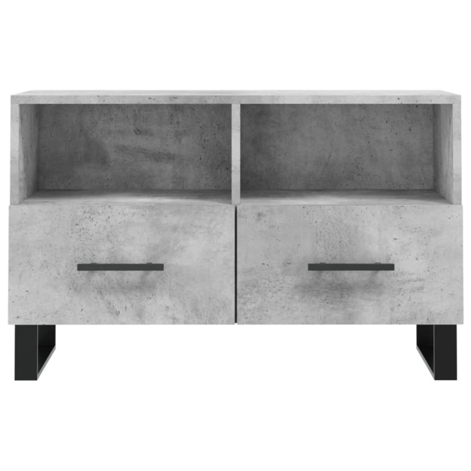 Mueble para TV madera contrachapada gris hormigón 80x36x50
